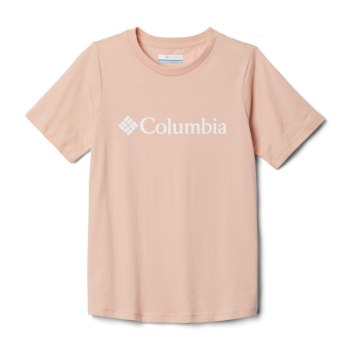 Columbia T-Shirt Jongens, CSC Basic Logo Short Sleeve Roze, 86NSEXIZB